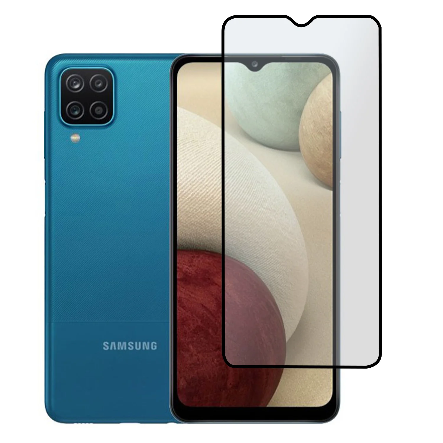 Nettech Samsung Galaxy A12 Uyumlu Ön Koruma Mat Seramik Nano Ekran Koruyucu (Siyah) NT-88577