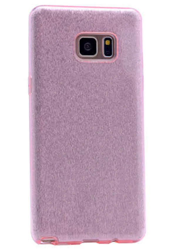 Galaxy S6 Edge Kılıf Zore Shining Silikon - Rose Gold