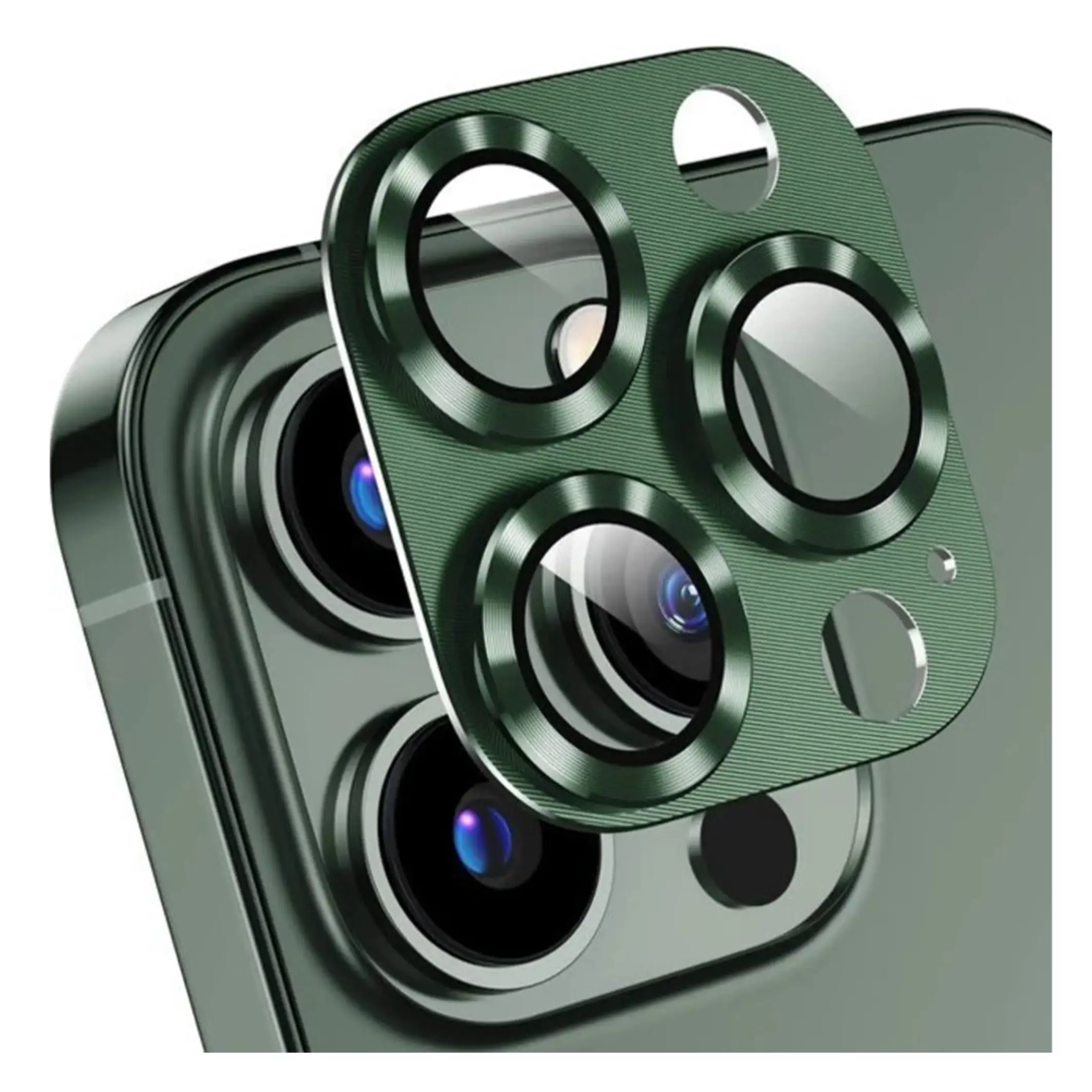 Nettech Apple iPhone 14 Pro Max Uyumlu Metalik Seri Kamera Cam Koruyucu (Yeşil) NT-103759