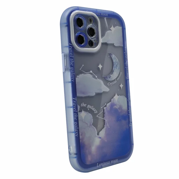 Nettech Apple iPhone 12 Pro Max Uyumlu Gif Seri Arka Koruma Kılıf (Mavi) NT-97251 - 2