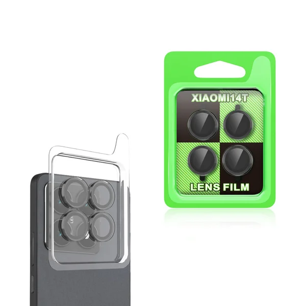 Xiaomi 14T Zore CL-07 Kamera Lens Koruyucu - Siyah - 1