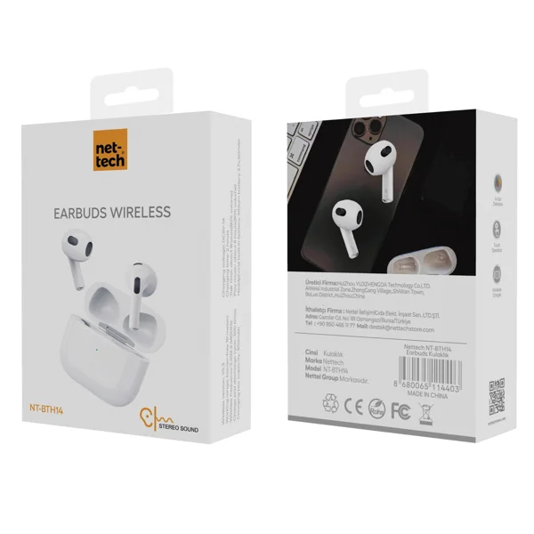 Nettech NT-BTH14 AirPods Pro Bluetooth Kulaklık (Beyaz) NT-BTH014 - 4