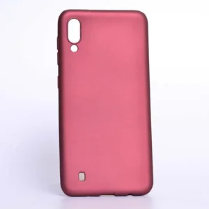 Galaxy M10 Kılıf Zore Premier Silikon Kapak - Mürdüm