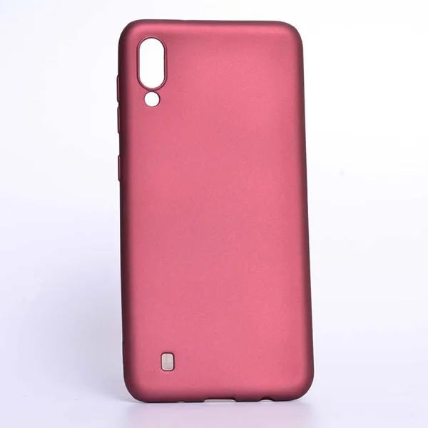 Galaxy M10 Kılıf Zore Premier Silikon Kapak - Mürdüm - 1