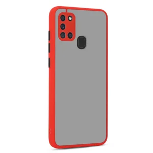 Galaxy A21S Kılıf Zore Hux Kapak - Kırmızı