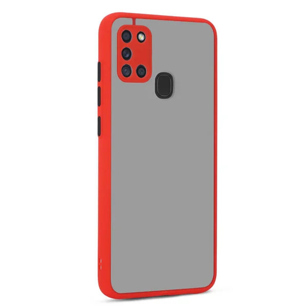 Galaxy A21S Kılıf Zore Hux Kapak - Kırmızı - 1