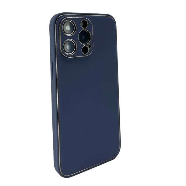 Nettech Apple iPhone 14 Pro Max Uyumlu Coco Leather Seri Arka Koruma Kılıf (Gri) NT-99761 - 2