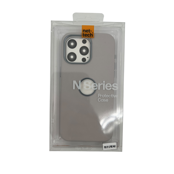 Nettech Apple iPhone 15 Pro Max Uyumlu NT-N020 Arka Koruma Kılıf (Gri) NT-106498 - 3