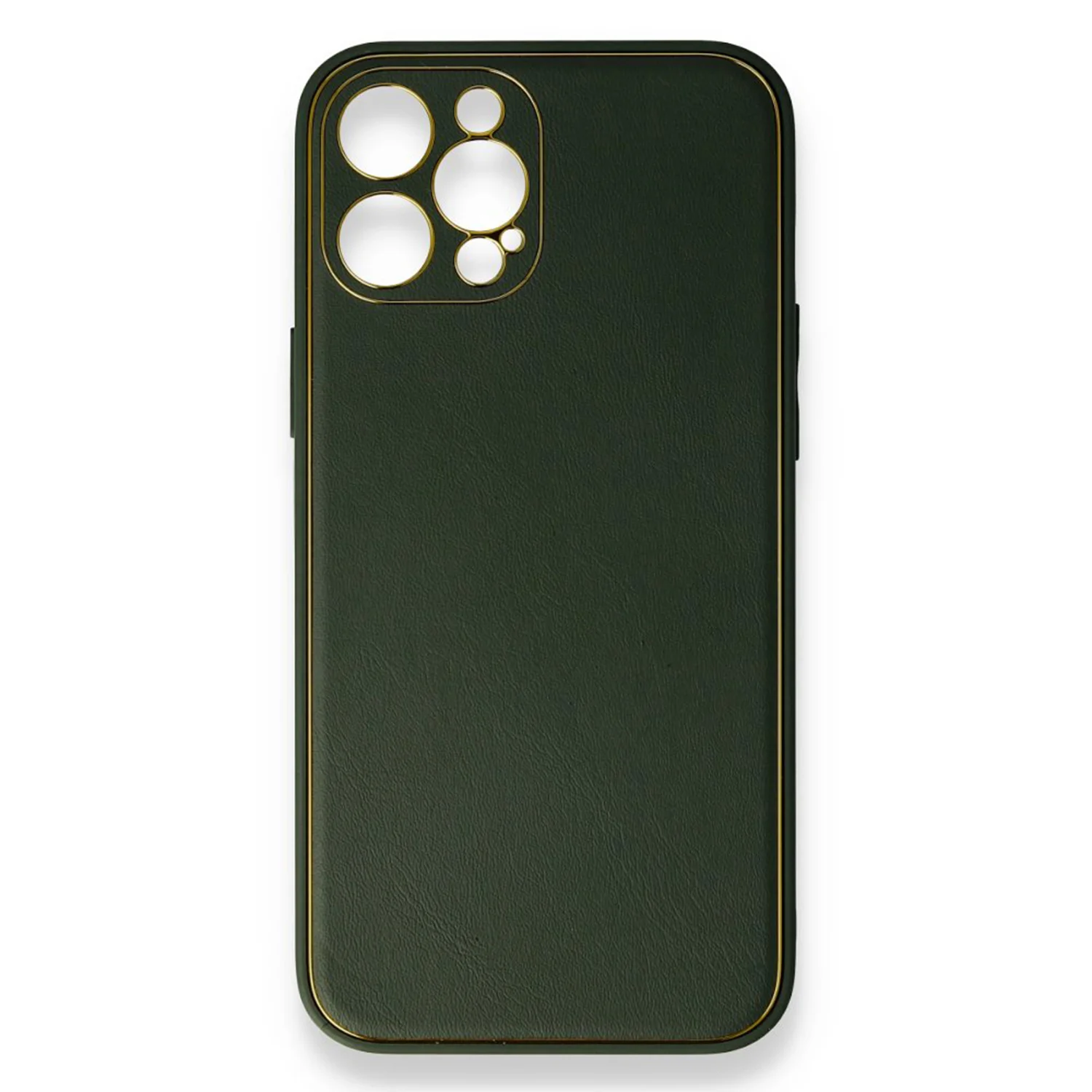Nettech Apple iPhone 12 Pro Uyumlu Coco Leather Seri Arka Koruma Kılıf (Yeşil) NT-84725