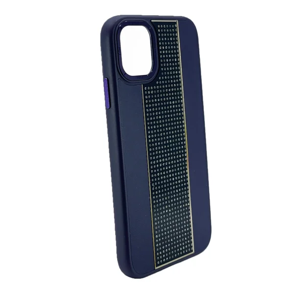 Nettech Apple iPhone 14 Uyumlu Taşlı Deri Seri Arka Koruma Kılıf (Kırmızı) NT-101485 - 2