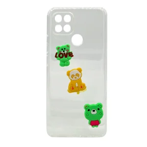 Nettech Oppo A15 Uyumlu Maskot Seri Arka Koruma Kılıf (Şeffaf) NT-106181