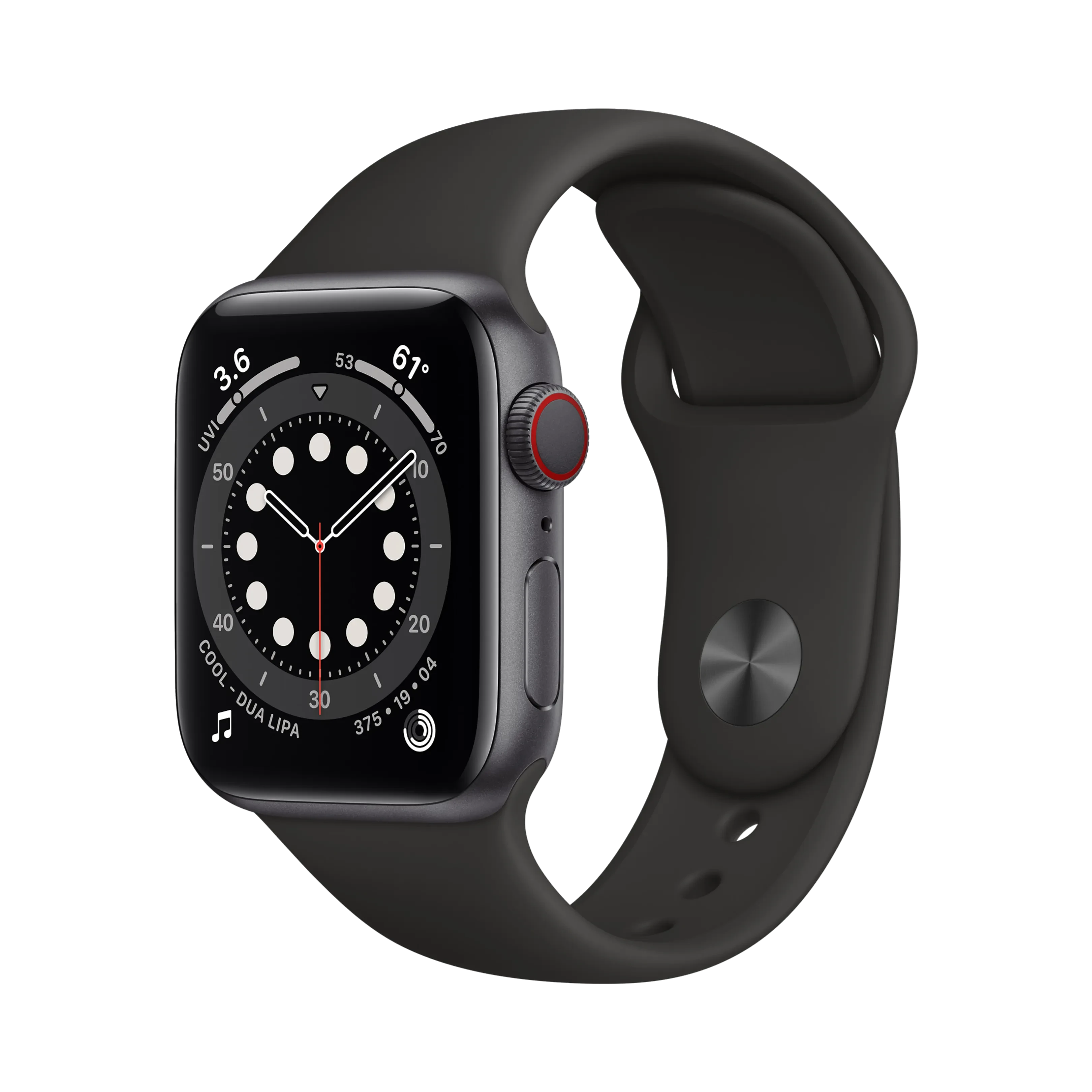 Apple Watch Series 6 - Alüminyum - 40mm - Cellular - Gece yarısı
