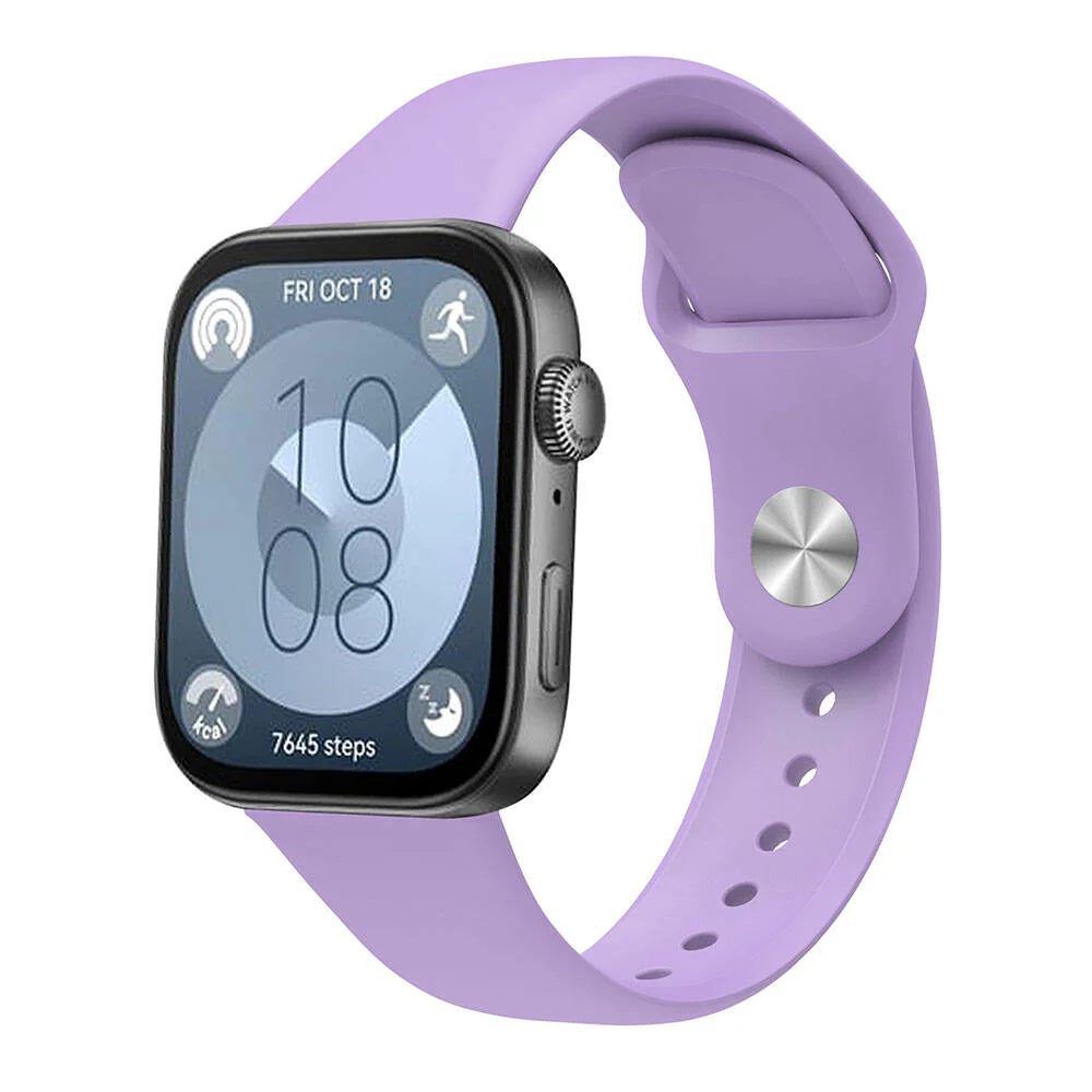 Huawei Watch Fit 3 KRD-11 22mm Silikon Kordon - Lila