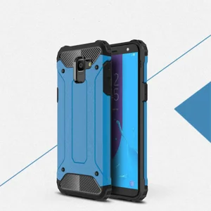 Galaxy J6 Kılıf Zore Crash Silikon Kapak - Mavi