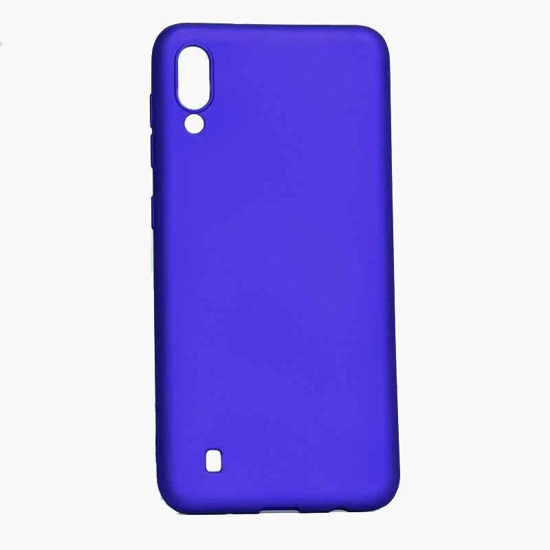 Galaxy M10 Kılıf Zore Premier Silikon Kapak - Saks Mavi