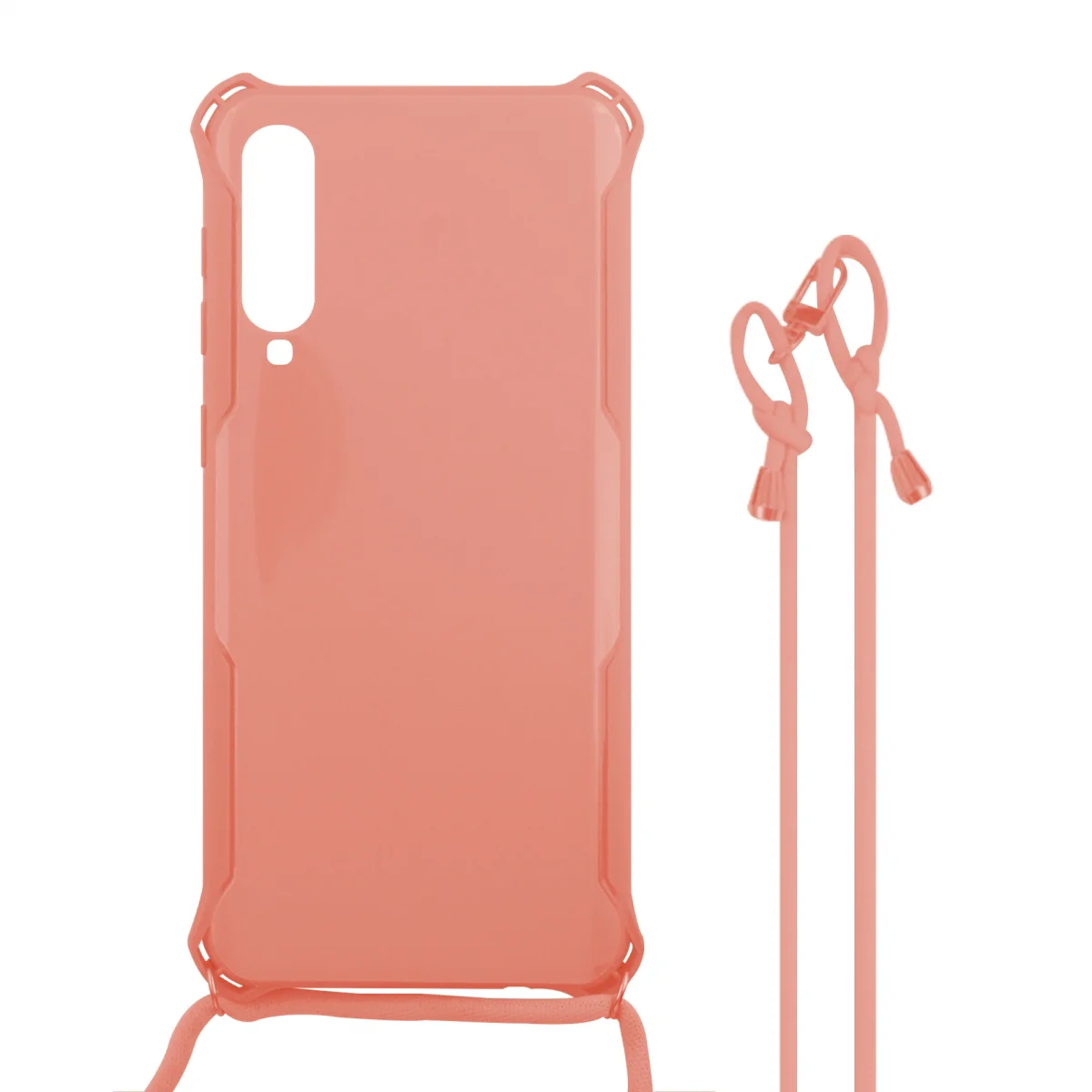 Nettech Samsung Galaxy A70 Uyumlu ipli Nano Arka Koruma Kılıf (Pembe) VR-16975