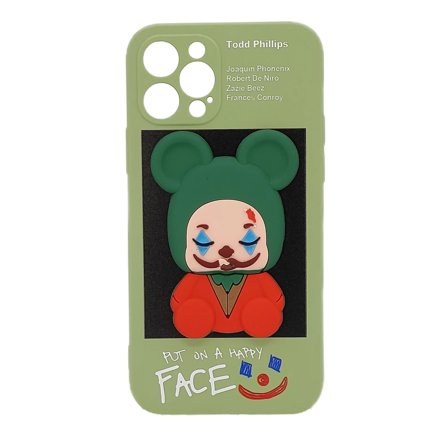 Nettech Apple iPhone 12 Pro Uyumlu Three D Case Seri Arka Koruma Kılıf (Yeşil) NT-95090