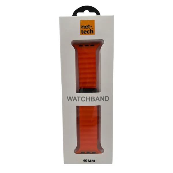 Nettech Apple Watch Ultra 49 mm Uyumlu Silikon Kordon (Turuncu) NT-110269 - 2