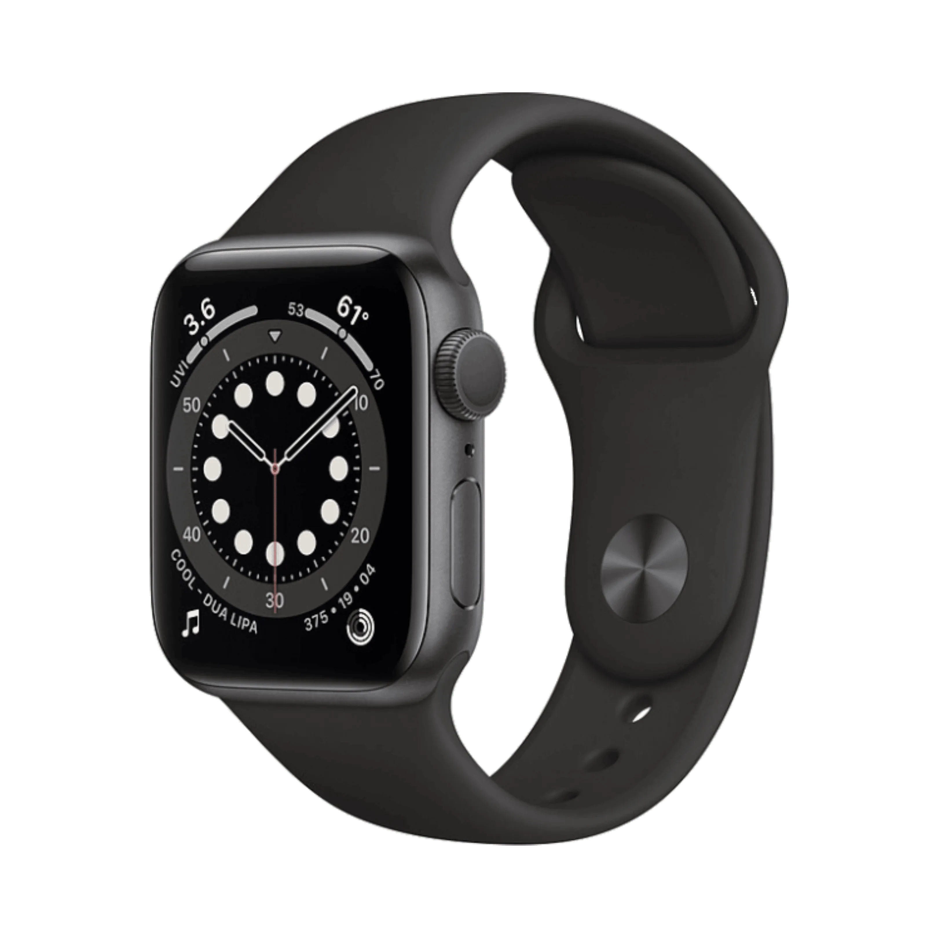 Apple Watch Series 6 - Alüminyum - 40mm - GPS - Gece yarısı