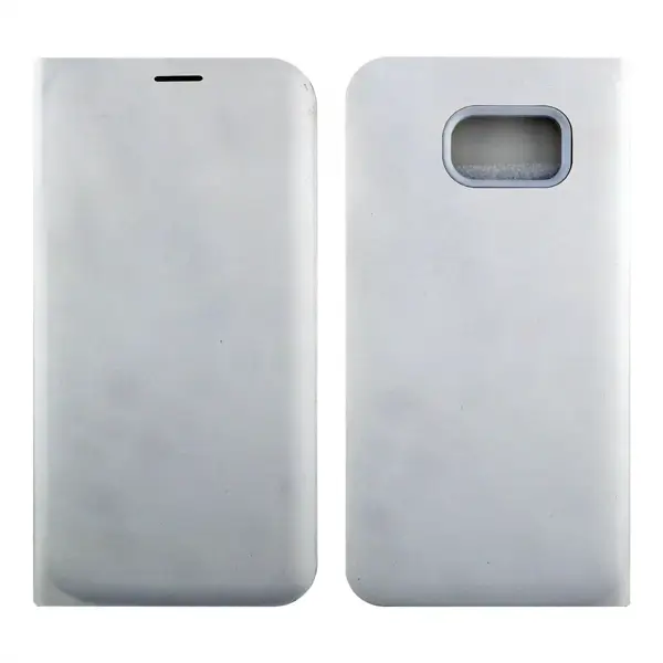 Nettech Samsung Galaxy G925 S6 Edge Uyumlu Cüzdan Kapaklı Kılıf (Beyaz) VR-2277