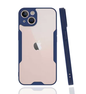 Apple iPhone 14 Kılıf Zore Parfe Kapak - Lacivert
