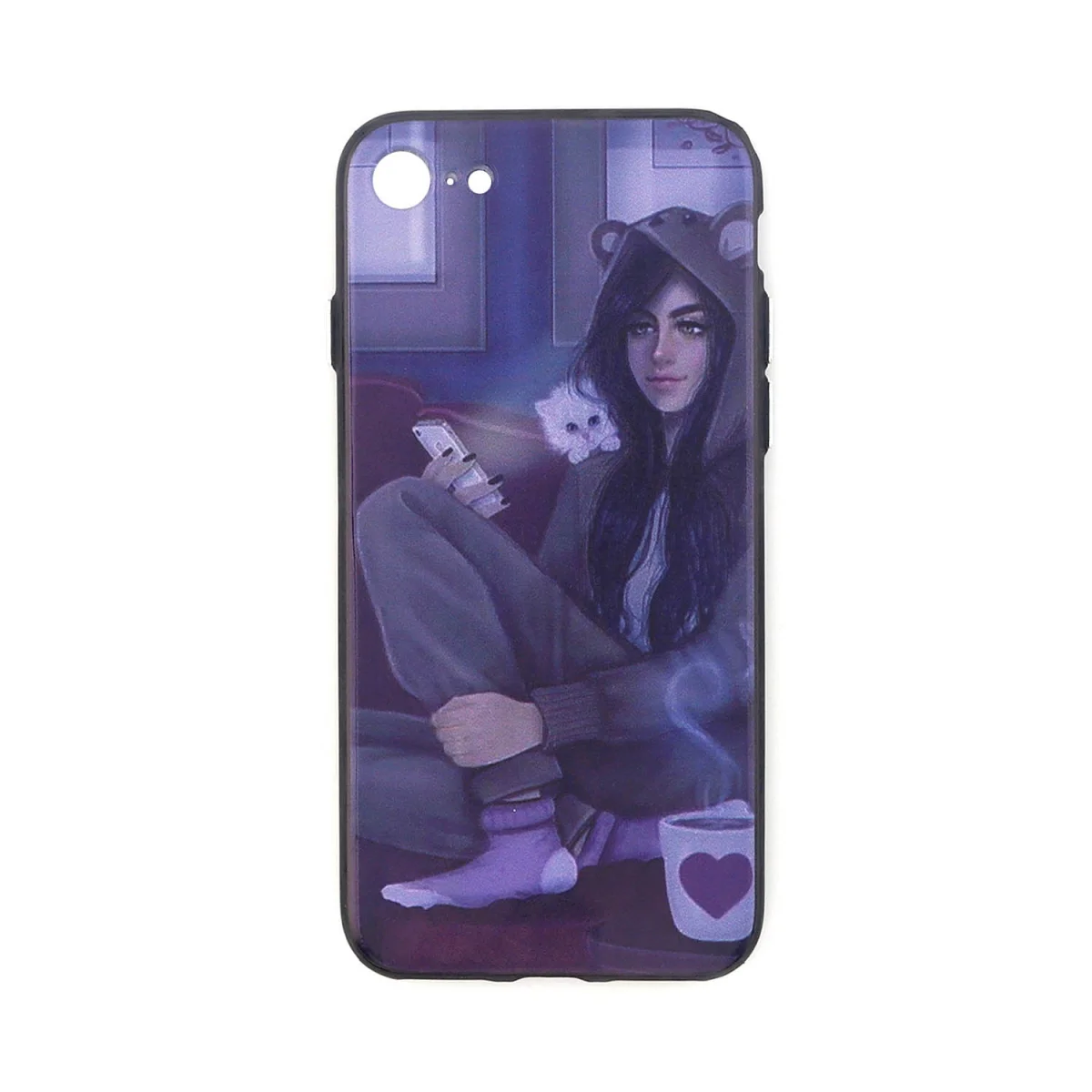Nettech Apple iPhone 7 Uyumlu Arka Koruma Arka Koruma Kılıf (Karışık/Çok Renkli) NT-15098