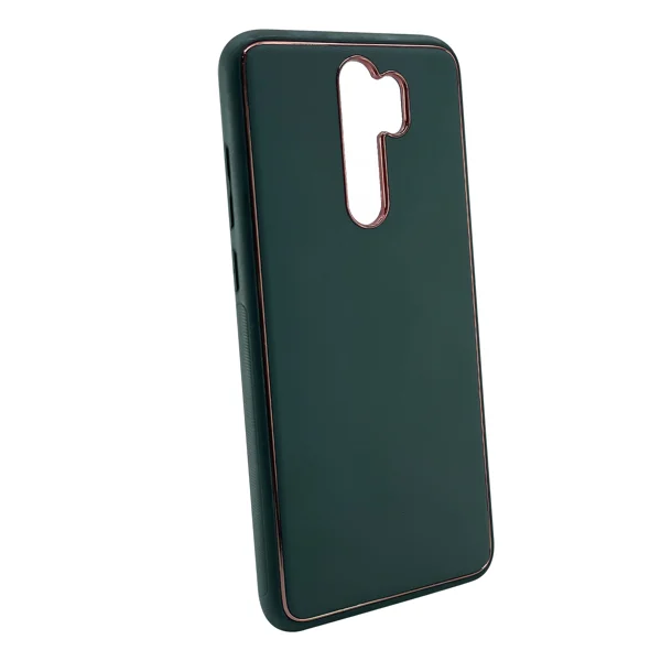 Nettech Xiaomi Redmi Note 8 Pro Uyumlu Coco Leather Seri Arka Koruma Kılıf (Yeşil) NT-90560 - 2
