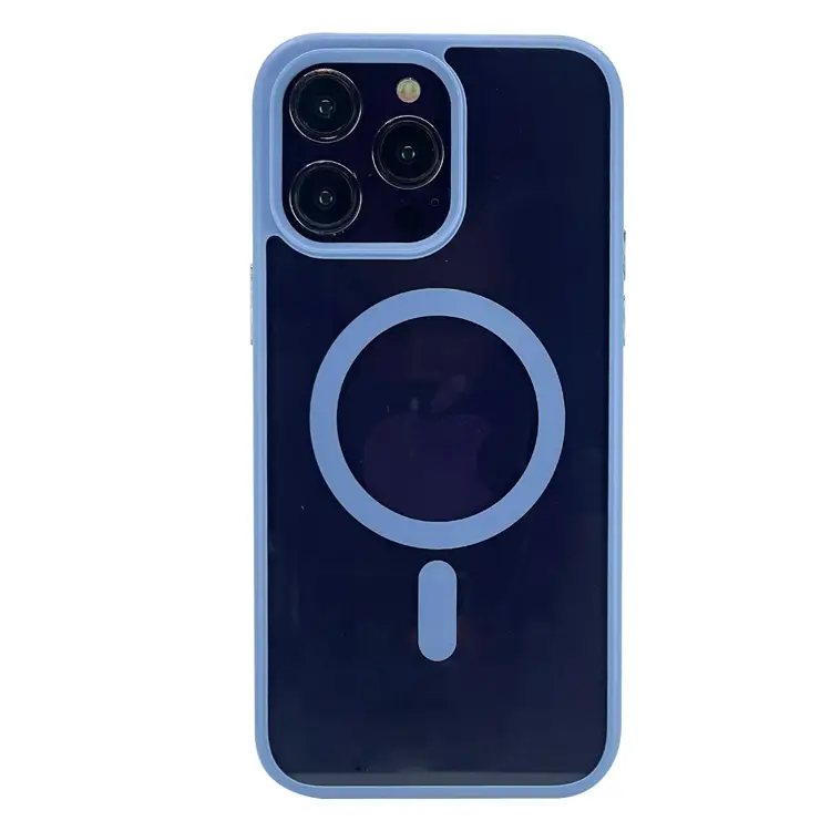 Nettech Apple iPhone 13 Pro Max Uyumlu Orjin Case MagSafe Manyetik Arka Koruma Kılıf (Sierra Mavisi) NT-101272