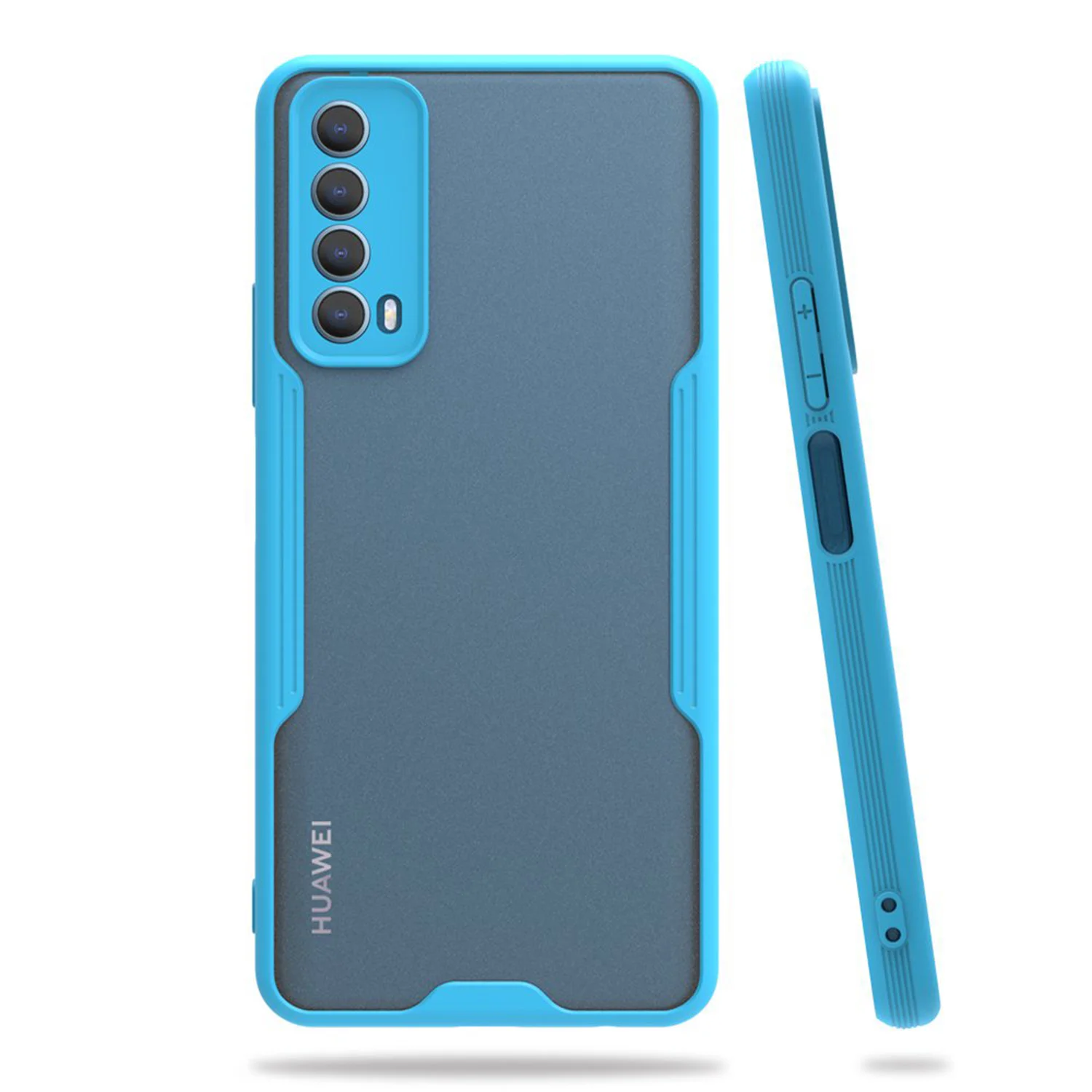 Nettech Huawei P Smart 2021 Uyumlu Platin Seri Arka Koruma Kılıf (Mavi) NT-86438