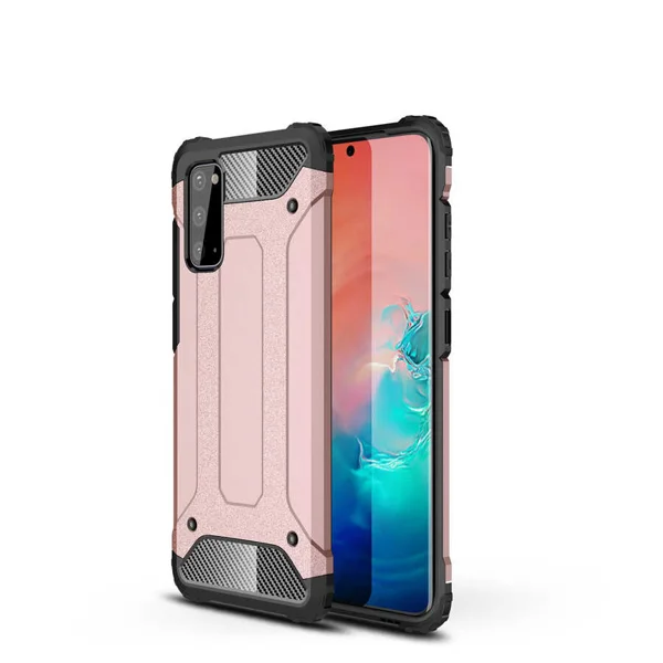 Galaxy S20 FE Kılıf Zore Crash Silikon Kapak - Rose Gold - 1