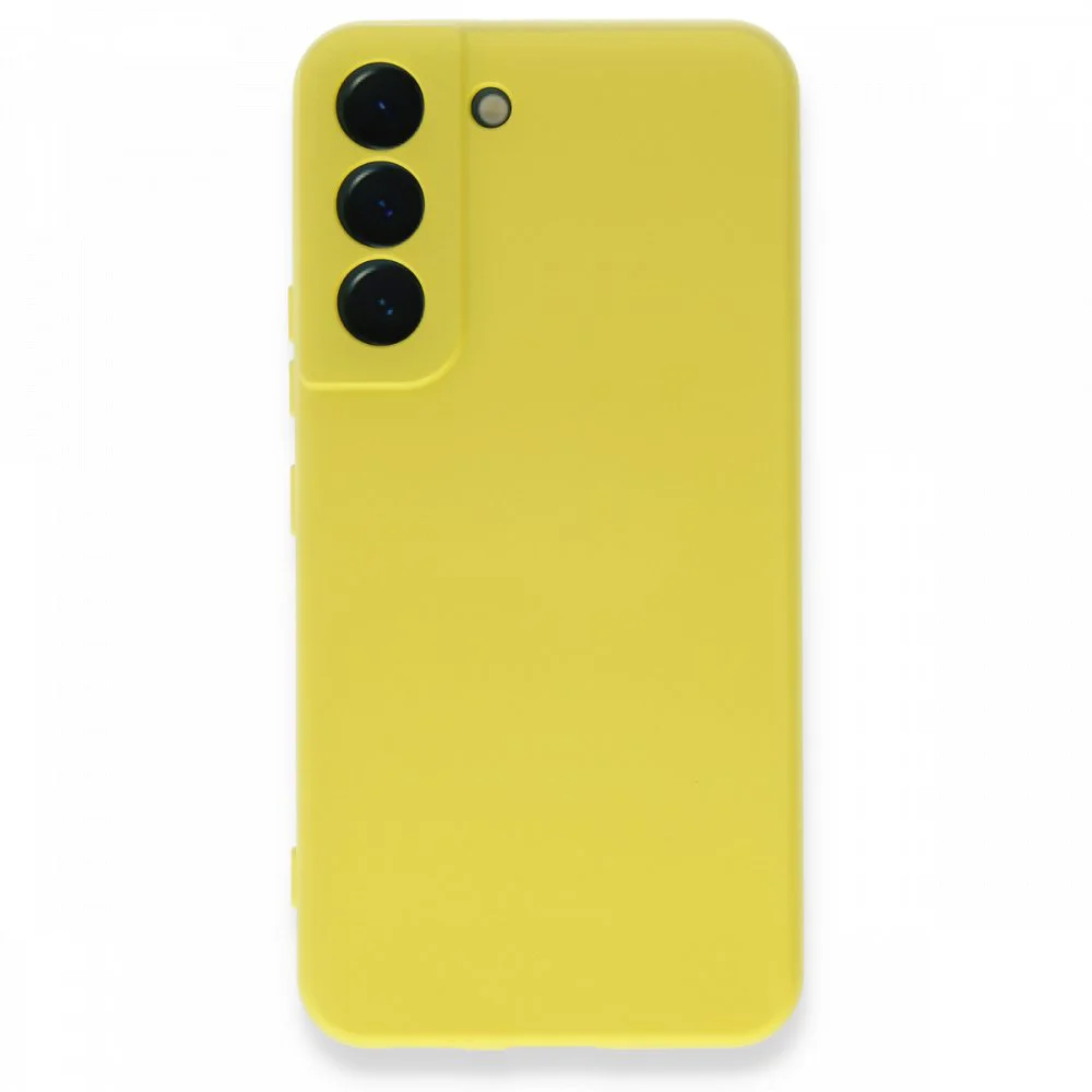 Nettech Samsung Galaxy S22 Plus Uyumlu Nano Arka Koruma Kılıf (Sarı) NT-94106