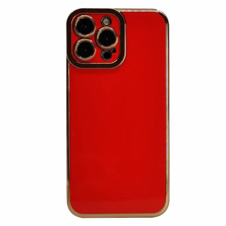 Nettech Apple iPhone 13 Pro Max Uyumlu Lüx Soft Seri Arka Koruma Kılıf (Kırmızı) NT-97142