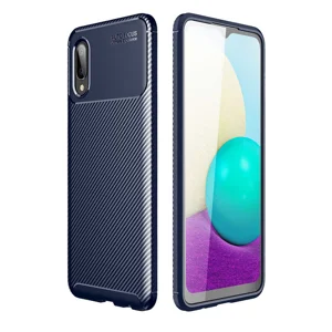Galaxy A02 Kılıf Zore Negro Silikon Kapak - Lacivert