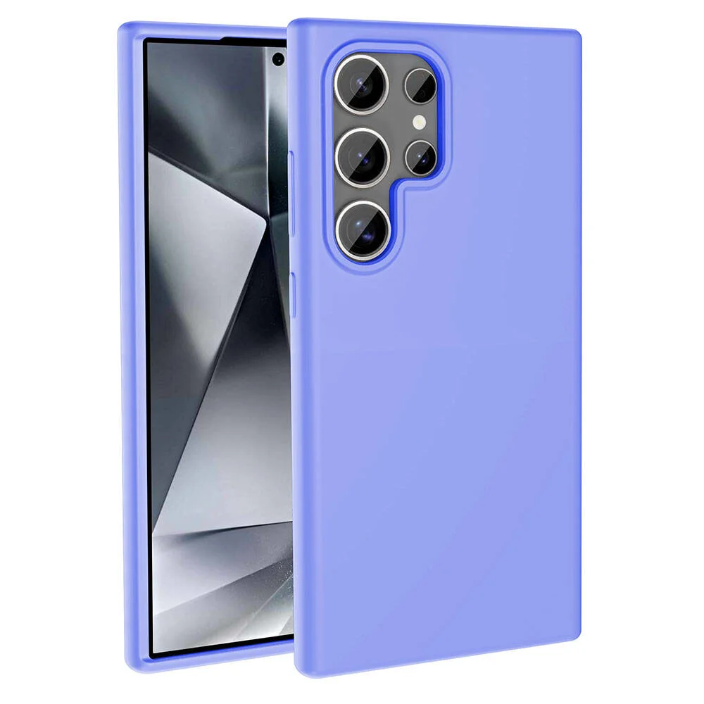 Galaxy S24 Ultra Kılıf Magsafe Şarj Özellikli Sıvı Teknolojili Silinebilir Sert Zore Kivi Kapak - Lila