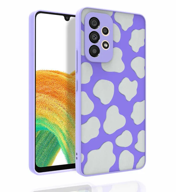 Galaxy A53 5G Kılıf Desenli Kamera Korumalı Parlak Zore Nora Kapak - NO6 - 1