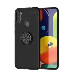 Galaxy M11 Kılıf Zore Ravel Silikon Kapak - Siyah