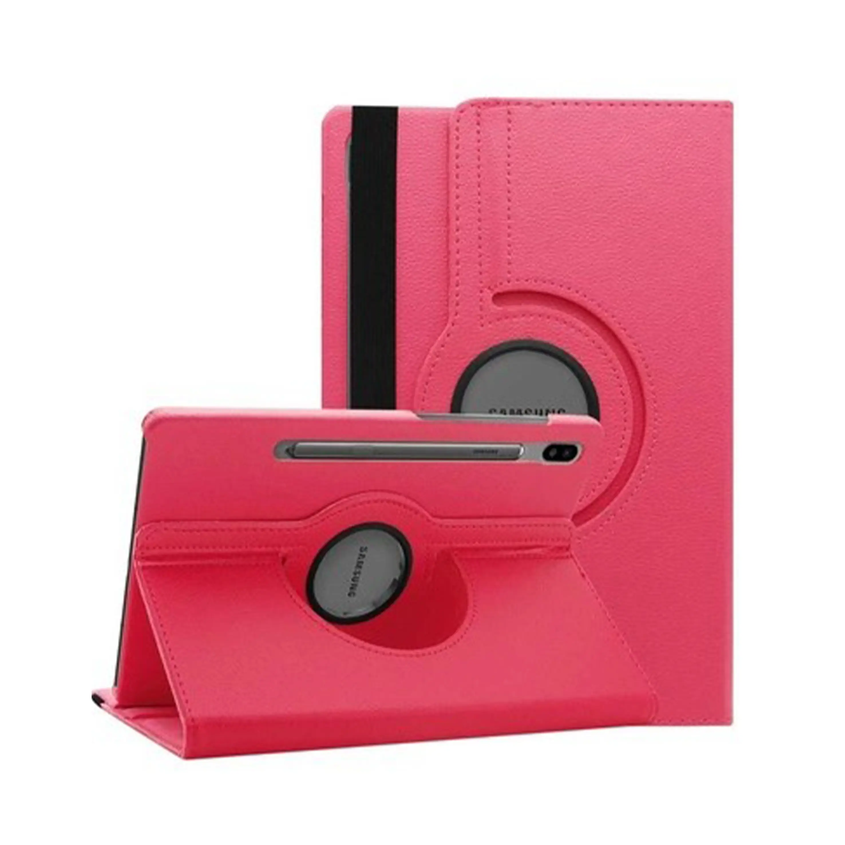 Nettech Samsung Galaxy Tab S7 FE LTE SM-T733 64 GB 12.4 Uyumlu 360 Kapaklı Kılıf (Pembe) NT-104392