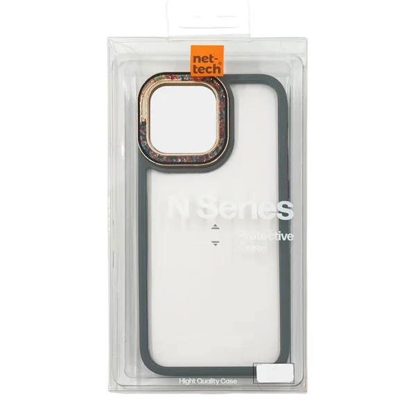 Nettech Apple iPhone 15 Pro Uyumlu NT-N027 Diamond Arka Koruma Kılıf (Gri) NT-106935 - 3