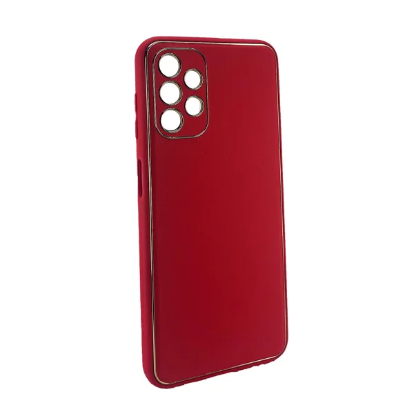 Nettech Samsung Galaxy A13 Uyumlu Coco Leather Seri Arka Koruma Kılıf (Kırmızı) NT-99896 - 2