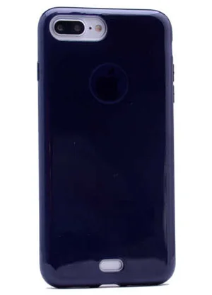 Apple iPhone 8 Plus Kılıf Zore Shining Silikon - Siyah