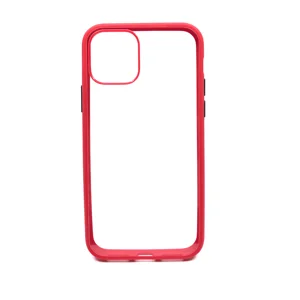 Nettech Apple iPhone 11 Pro Max Uyumlu Crystal Hybrid Seri Arka Koruma Kılıf (Kırmızı) NT-88799