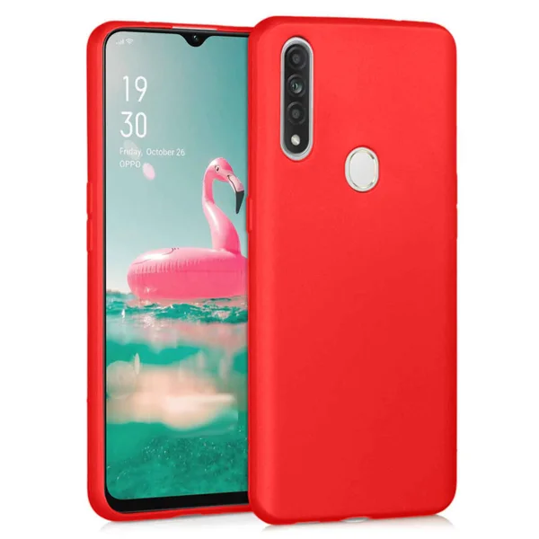 Nettech Oppo A31 Uyumlu Nano Arka Koruma Kılıf (Turuncu) NT-84183 - 1