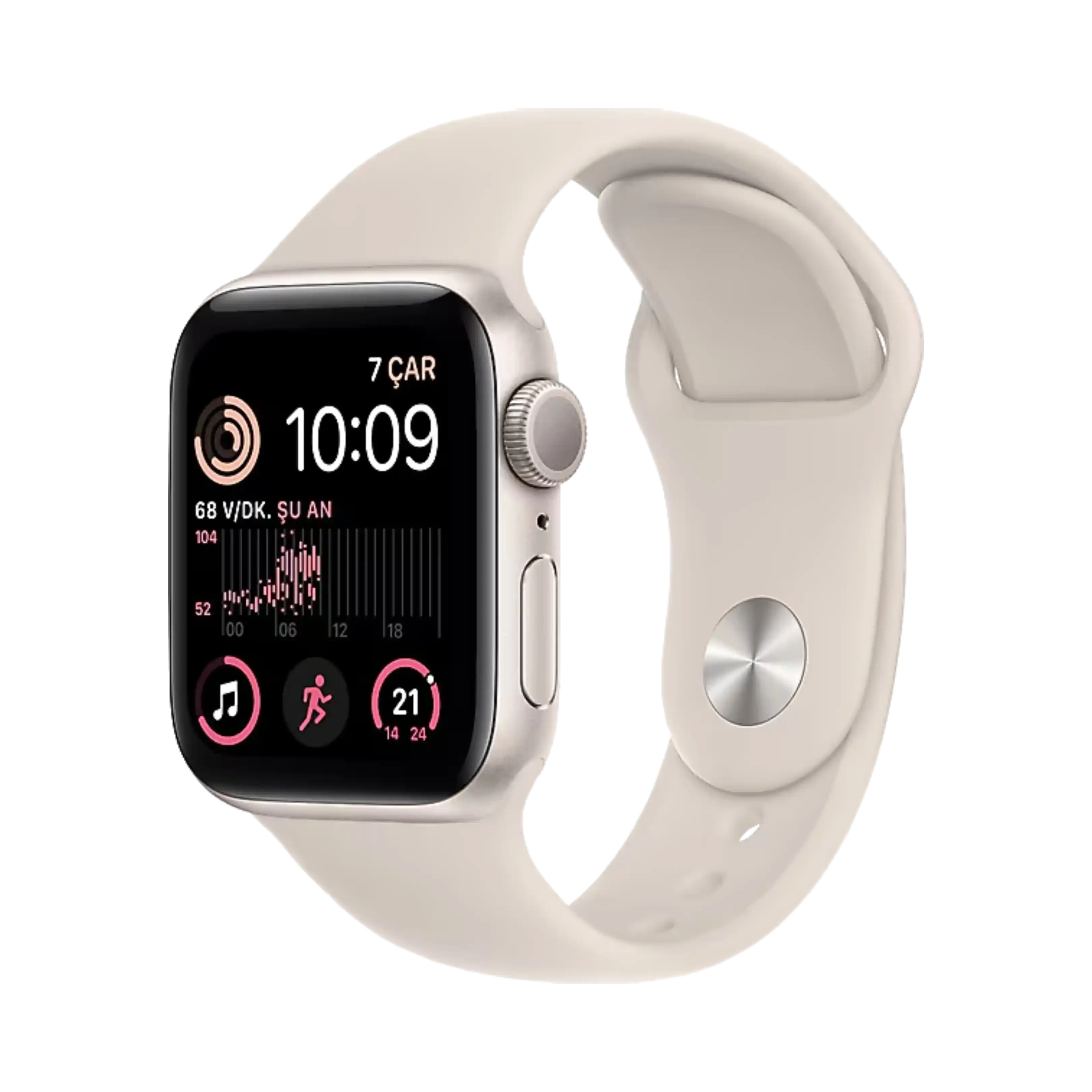 Apple Watch SE 2 - Alüminyum - 40mm - GPS - Yıldız Işığı