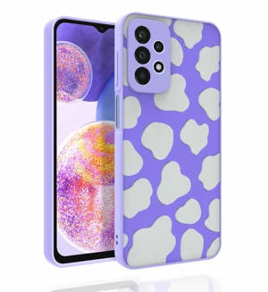 Galaxy A23 Kılıf Desenli Kamera Korumalı Parlak Zore Nora Kapak - NO6