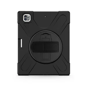 Nettech Apple iPad Pro 12.9 inc 2020 Uyumlu Sport Seri Arka Koruma (Siyah) NT-82392