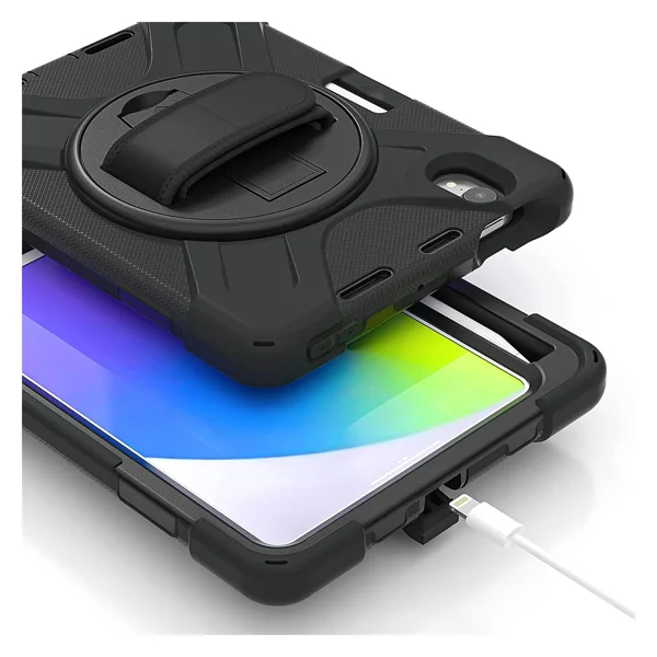 Nettech Apple iPad Mini 6 (MK8C3TU/A) Uyumlu Sport Seri Arka Koruma (Siyah) NT-94653 - 2