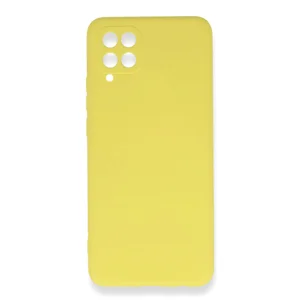 Nettech Samsung Galaxy A12 Uyumlu Nano Arka Koruma Kılıf (Sarı) NT-85780