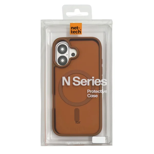 Nettech Apple iPhone 16 Plus Uyumlu NT-N063 Arka Koruma Kılıf (Kahverengi) NT-111311 - 3