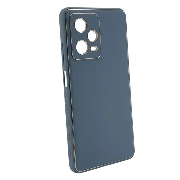 Nettech Xiaomi Redmi Note 12 Uyumlu Coco Leather Seri Arka Koruma Kılıf (Gri) NT-99941 - 2