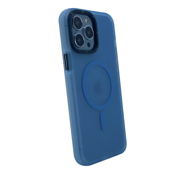 Nettech Apple iPhone 15 Pro Uyumlu Icesand Airbag Magsafe Seri Arka Koruma Kılıf (Mavi) NT-103293 - 2